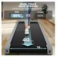 thumbnail image 5 of Walking Pad Under Desk Treadmill with Incline, 2.5HP Quiet Portable Electric Treadmills for Home 300 lbs Weight Capacity, 3 in 1 Compact Running Machine with Control and LED Display Silver Gray, 5 of 7