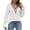 White, variant on Scyoekwg Fall Shirts for Women Trendy Tops for Women V-Neck Eyelet Tops Crochet Lace Trim Elegant Shirts Solid Color Vintage Casual Fall Clothes Long Sleeve Tops Lightweight Loose Pullover