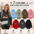 thumbnail image 6 of Carsablanco Pet Pouch Hoodie with Zippered Chest Carrier Pocket, Unisex Relaxed Fit Sweatshirt for Small Pets, 6 of 7