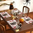 thumbnail image 5 of TIMIFIS Linen Placemat Halloween Graffiti Printing Placemat New Red Letter Linen Table Mat Border Home Table Decoration Insulation Mat Placemats Kitchen Gadgets, 5 of 5