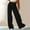 Black, variant on Women's Corduroy Pants Wide Leg High Waist Pants 2026 Casual Velvet Flared Loose Trousers with Pockets