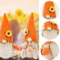 thumbnail image 5 of Holzlrgus 2Pcs Fall Gnomes Plush Thanksgiving Decorations Handmade Swedish Tomte Doll Mr and Mrs Scandinavian Gnomes Autumn Plush Gnome Decor Thanksgiving Day Gift Table Ornaments, 5 of 7