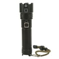thumbnail image 1 of USB Flashlight, Flashlight Rechargeable Aluminum Alloy 1500 Meters Range Five Levels Adjustment IPX4 Waterproof  For Emergency, 1 of 8