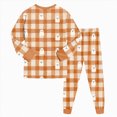 thumbnail image 4 of Zuwimk Toddler Girl Boys Pajamas Halloween Funny Graphic Pjs Jammies Fall Winter Long Sleeve Sleepwear Sets,Y009-Gold, 4 of 9