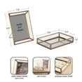 thumbnail image 5 of Kate and Laurel Nevala Decorative 5x7 Picture Frame and Tabletop Tray, Set of 2, Antique Brass, Vintage Decor Set Including Photo Frame and Decor Tray, 5 of 11
