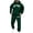 B-Dark Green, variant on TIANZEN Men's Casual Hoodie Sweatsuit Set Loose Fit Printed Pullover Hooded Sweatshirt With Jogger Pants For Autumn Winter Daily Wear Mens Suit Jacket Tie Tuxedo Suit Men