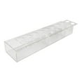 thumbnail image 3 of Jarrón rectangular de acrílico transparente, jarrón decorativo, jarrón largo, hogar moderno. 45cmx10cmx6.5cm, 3 of 9