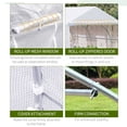 thumbnail image 2 of Barara King GreenHouse, Outdoor Cultivation Base, Outdoor Greenhouse Cultivation Base,Outdoor Walk-In Tunnel Greenhouse Hot House with Roll-up Windows, Zippered Door, PE Cover 11.5' x 9.8' x 6.5', 2 of 7
