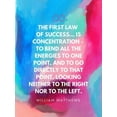 thumbnail image 2 of ArtsyQuotes 15x18 Black Ornate Wood Framed with Double Matting Museum Art Print Titled - William Matthews Quote: Law of Success, 2 of 4