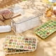 thumbnail image 1 of Bandeja de hielo para nevera con tapa y caja de almacenamiento - Juego de 1 pieza, plástico de grado alimentario, 19x10x10cm, diseño de prensa con un solo clic para facilitar la liberación, 1 of 8