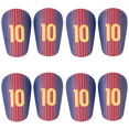 thumbnail image 1 of Mini espinilleras ligeras para fútbol (azul, rojo, talla XS), 1 of 6