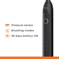 thumbnail image 4 of WOLK T6421 Ultra Whitening Toothbrush with Pressure Sensor & 5 Brushing Modes, 8 Dupont Brush Heads, Premium Travel Case, Rechargeable. Black, 4 of 6