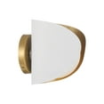 thumbnail image 2 of Minka Lavery 3771 Flare 8" Tall Bathroom Sconce - Dark Bronze / Legacy Brass, 2 of 7