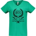thumbnail image 3 of Inktastic Born in 1970 Limited Edition Women's V-Neck T-Shirt, 3 of 5