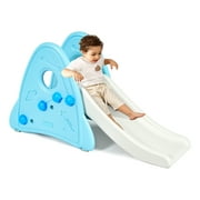 Infans Freestanding Baby Slide Indoor First Play Climber Slide Set for Boys Girls Blue