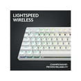 thumbnail image 3 of Logitech G PRO X TKL Lightspeed Wireless Gaming Keyboard, Ultra-Portable Tenkeyless Design, LIGHTSYNC RGB, PBT keycaps, Tactile Switches (GX Brown) - White, 3 of 5