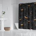 thumbnail image 2 of Halloween Bats and Stars Pattern Shower Curtain 72"x72" ,Bathroom Decorative Shower Curtains Set with 12 Hooks,Modern Waterproof Washable Shower Curtain, 2 of 6