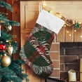 thumbnail image 3 of SKYSONIC Tartan Christmas Plaid Christmas Stockings Personalized Large Christmas Stocking Cute Snowflake Stockings 18 Inch Xmas Stocking for Xmas Decorations and Holiday Family Party Decor Xmas Gifts, 3 of 7