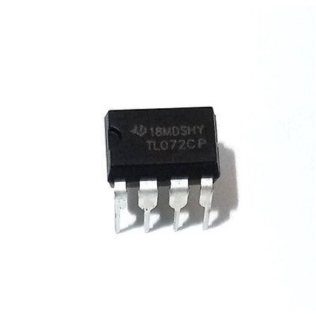 Texas Instruments TL072CP TL072 Low Noise JFET Dual Op-Amp DIP-8 (Pack of 20)