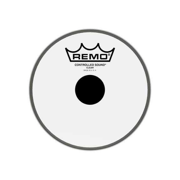 REMO 6" BLACK DOT Clear