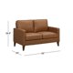 thumbnail image 3 of Jianna Faux Leather Loveseat, Saddle Brown living room furniture My Lux Decor Round, 3 of 5