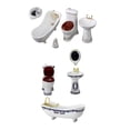 thumbnail image 1 of Juego De Baño De Accesorios De Casa De Muñecas De 10 Piezas Para Decoración De Habitación Zulema Bañera de casa de muñecas, 1 of 8
