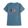 thumbnail image 3 of Gibobby Camisas de Navidad para mujer Camiseta de Navidad para mujer, camisetas gráficas divertidas, camisetas informales de manga corta para fiesta(Marina,G), 3 of 5