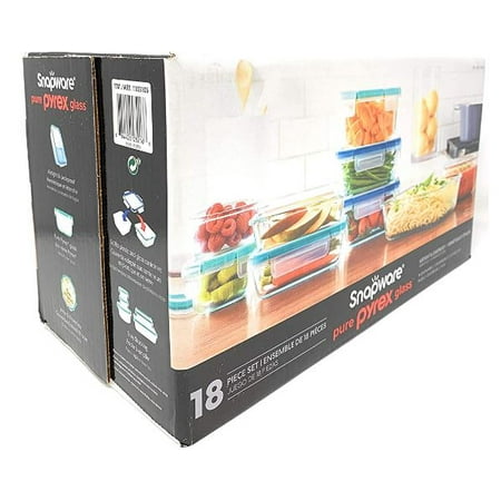 Snapware Pyrex 18-piece Glass Food Storage Set - Walmart.com - Walmart.com
