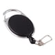 thumbnail image 5 of Llavero retráctil, llavero retráctil, carrete , soporte para tarjeta de identificación con cable de material acero, negro, 5 of 8