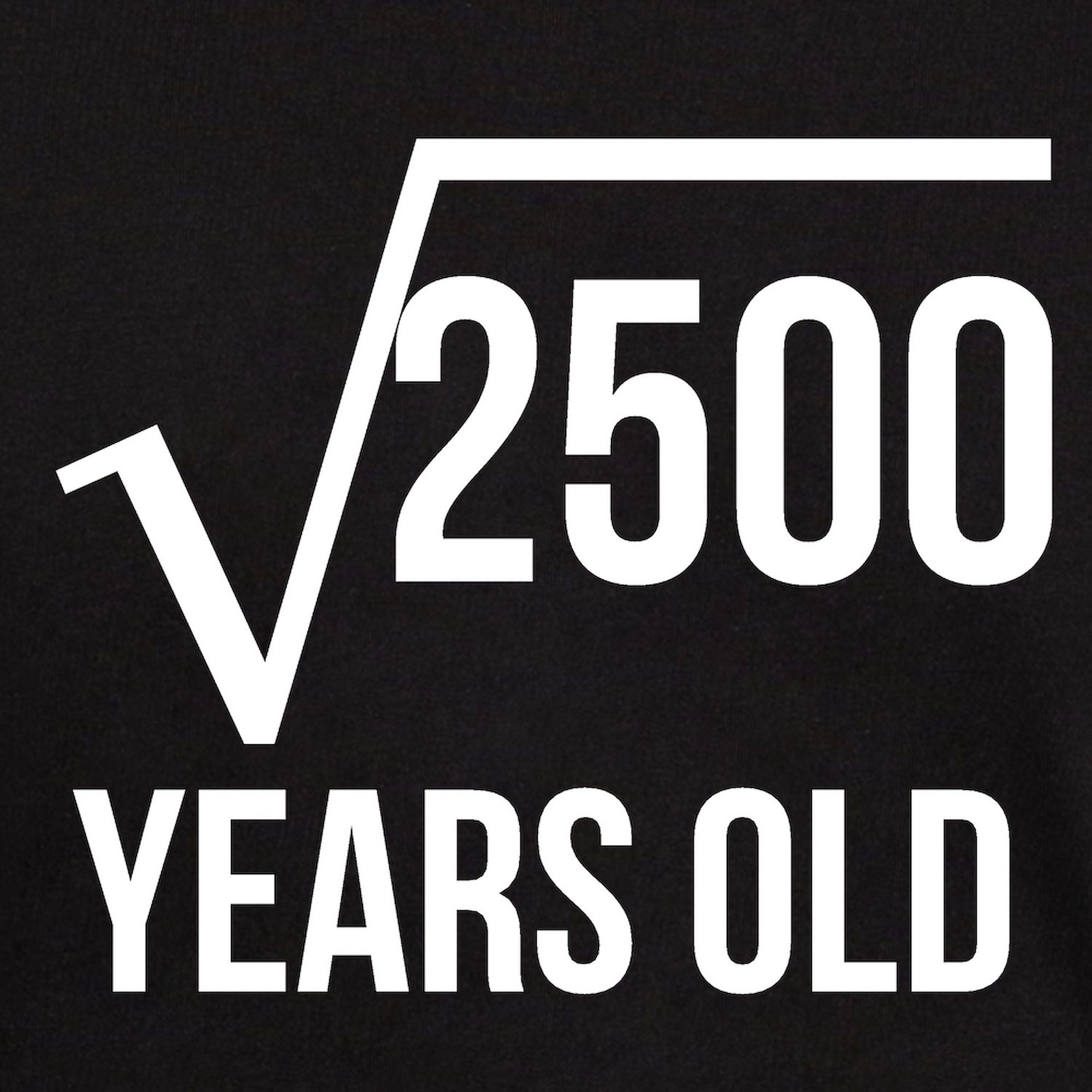 CafePress - 50 Years Old Square Root T Shirt - 100% Cotton T-Shirt - image 3 of 4