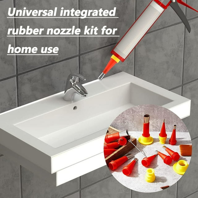 Jusqu'à 60 % de Rabais Cadeaux Viflosae Trousse d'Outils pour Buse en Caoutchouc Intégrée à Usage Familial, Outil pour Buse en Caoutchouc avec Base, Matériau en Acier Inoxydable, Revêtement d'Applicateur de Buse de Calfeutrage pour la Maison Économisez avec des Événements Excitants