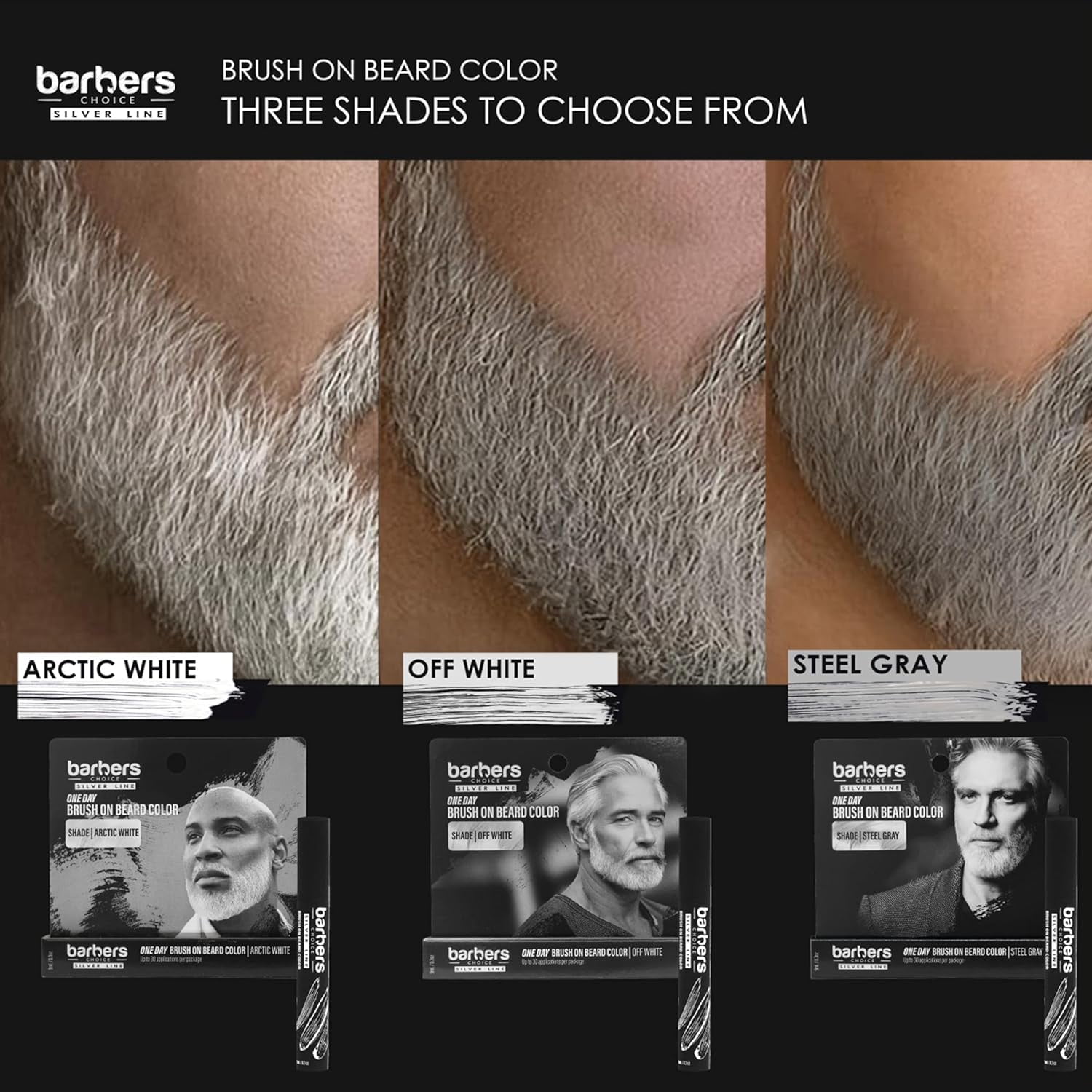 Godefroy Silver Fox Beard Color - Arctic White, Brush-on - Walmart.com