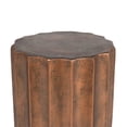 thumbnail image 2 of Luxen Home Modern MgO Indoor Outdoor Weathered Copper Garden Stool, 2 of 8