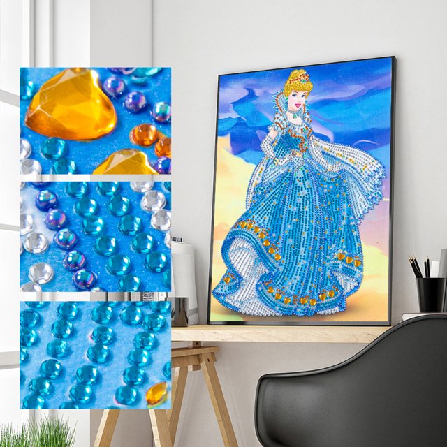 Cuadros Decorativos 5D forma especial parcial taladro princesa DIY diamante pintura hogar pared artes Ndcxsfigh Nuevos Originales