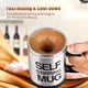 thumbnail image 4 of Irfora Taza autoagitadora de 400 ml con tapa Taza de café agitadora automática Taza de café automezcladora eléctrica de acero inoxidable para café Leche Cacao Chocolate caliente Té Irfora Vaso mezclador eléctrico, 4 of 7