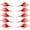 Red, variant on 10Pcs Detachable Fishing Spoon Baits Lure Feather Fishing Equipment Feather Lure Pendant Saltwater Fishing Accessories