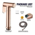 thumbnail image 3 of Rose Gold Hand Held Bidet Sprayer Stainless Steel Douche Kit, B, 3 of 5