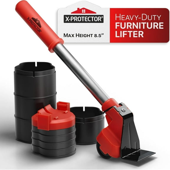 X-PROTECTOR Furniture Lifter Tool - 8.5” Adjustable Jack for Lifting Furniture & Appliances Easily