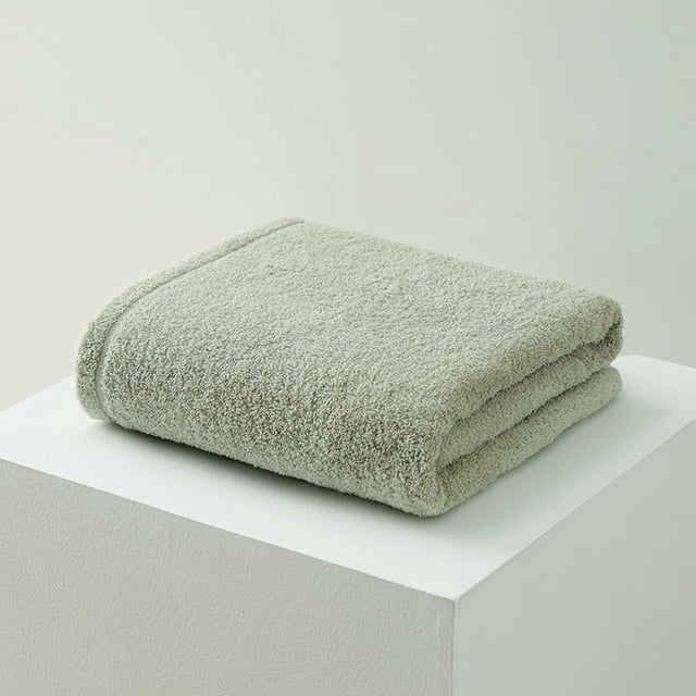 Xiao Hua 2 toallas de baño, verde claro 80x160cm - Toallas de mano extragrandes 100% algodón, absorbentes para cuerpo y cara | Toallas de mano.