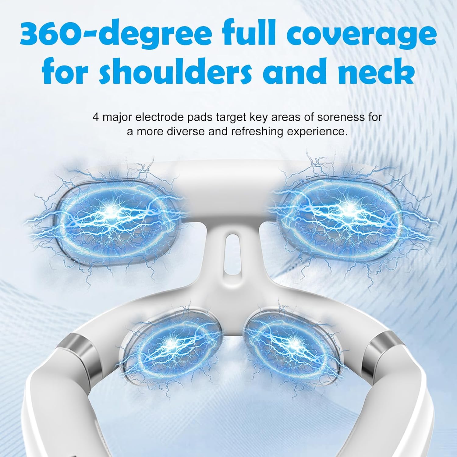 Electric Neck Massager,Portable Massager,with 6 Vibration Modes & 15 Intensity Levels,with Heat & Vibration Modes for Women Men Gifts