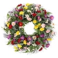 thumbnail image 2 of Spring Decor,Front Door Wreath Realistic Artificial Foliage Simple Dry Wipe Upkeep Hanging Placement,Festive Decor for Indoor Outdoor Summer Party Home Garden Wall Fireplace Doorway Decors, 2 of 8