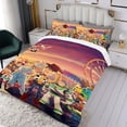 thumbnail image 3 of Toy Story Conjunto de sábanas temático, trío de piezas, cómodo y amigable con la piel, diseño único, regalo de decoración para el hogar para familiares, amigos y fans, 90 cm * 190 cm, 3 of 6