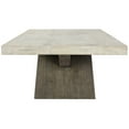 thumbnail image 3 of Inn 54 Inch Coffee Table, Crossed Legs, Wood Grain Details, Brown, White, 3 of 5
