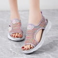 thumbnail image 3 of Mepaouo Women's Sport Sandals Peep Toe Mesh Hiking Walking Water Shoes with Arch Support Size 6.5-9, 3 of 6