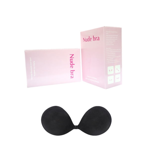 Sujetador push-up invisible fino de verano con pecho grande para mujer, ropa interior sexy sin costuras para la espalda, adhesivo de silicona para el pecho