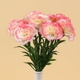 thumbnail image 4 of ZenCart 8Pcs Artificial Carnation Realistic Fake Silk Flower Wedding Indoor Home Office Table Centerpiece Faux Flower Decoration Mother's Day Gift, 4 of 8