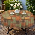 thumbnail image 4 of Pioneer Flower Floral Print Pattern Round Tablecloth 60"x60", Wrinkle Resistant Wipeable Table Cover for Kitchen Dining Room Picnic Patio and Party, 4 of 6