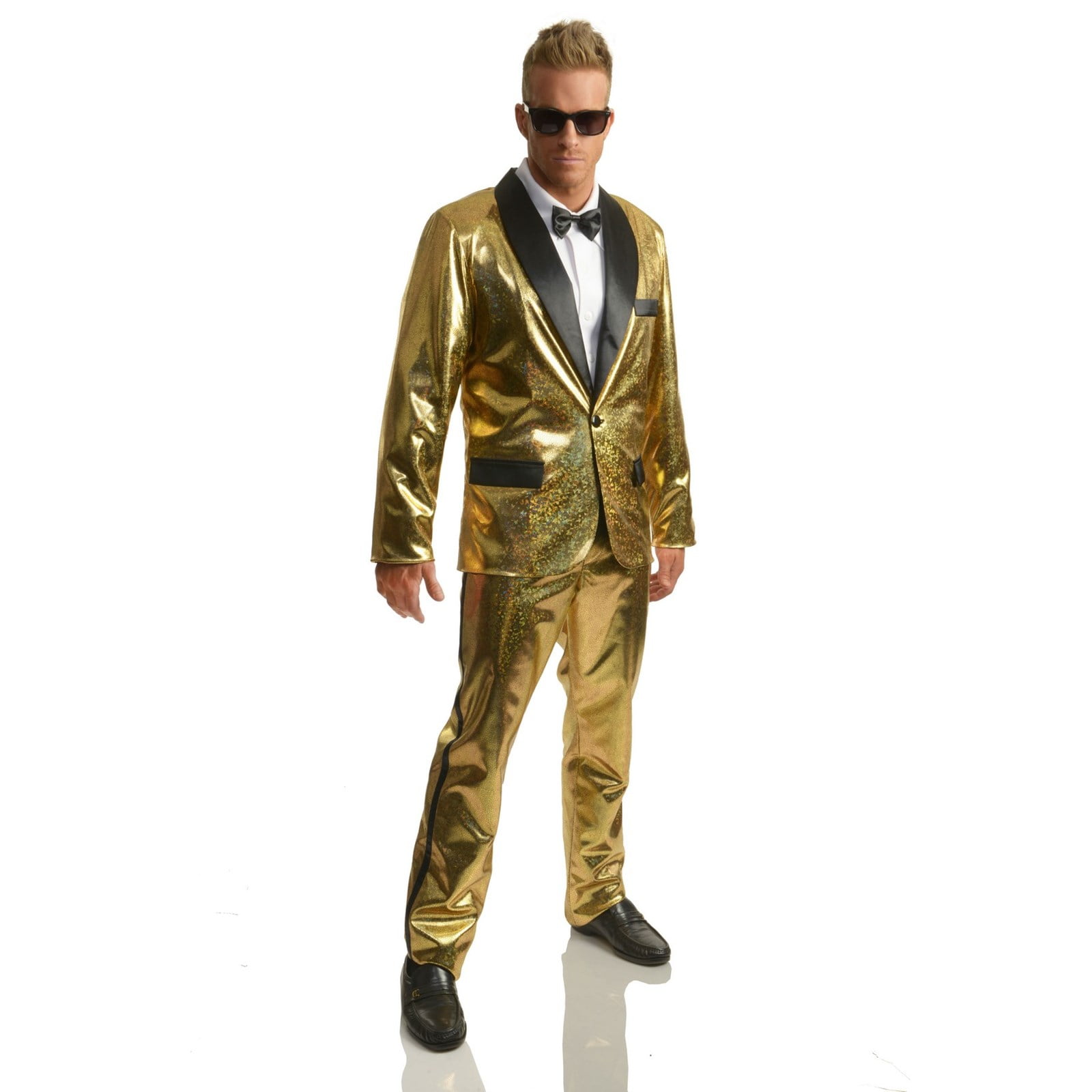 Halloween Disco Ball Tuxedo Set with Pants Gold