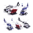 thumbnail image 4 of Realistic Police Helicopter Plane Pull Back LED Music Model Kids Toy Collection, 4 of 7