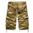 thumbnail image 2 of Ketyyh-chn99 Shorts de Course pour Hommes 2024 Été Shorts pour Hommes Décontractés Shorts Cargo de Randonnée Extensibles pour Hommes Confort Légers Shorts de Golf Kaki,34, 2 of 5